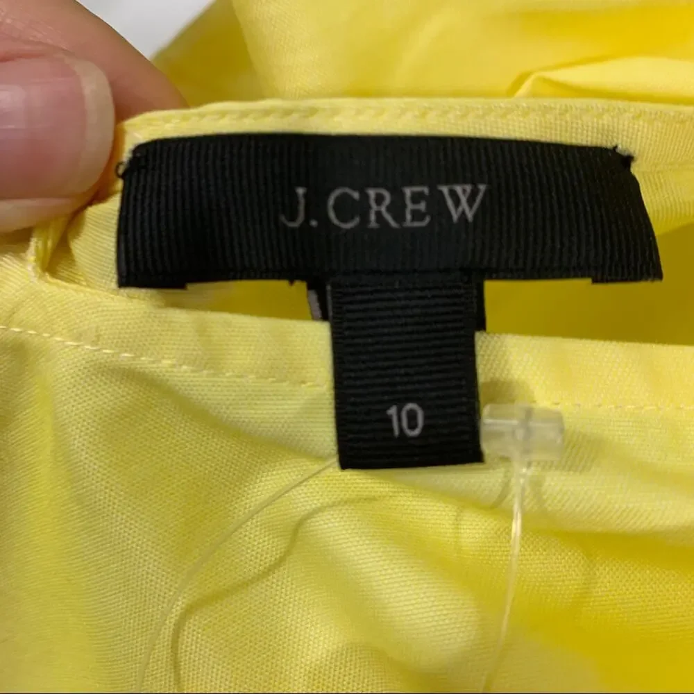 J. Crew Oxford Sleeveless Bow Tie Blouse Top Style G4903 NWT